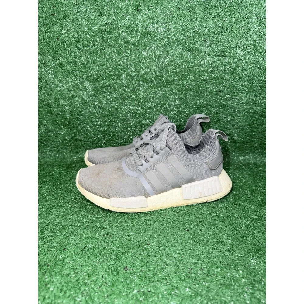 Adidas NMD R1 PK Women Size 6.5‎ Grey Boost Running Shoes Athletic Gym Sneakers